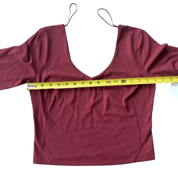 Lululemon Women’s 8 Align Long Sleeve Mulled Wine Buttery Soft Minimalist New - Picture 9 of 11